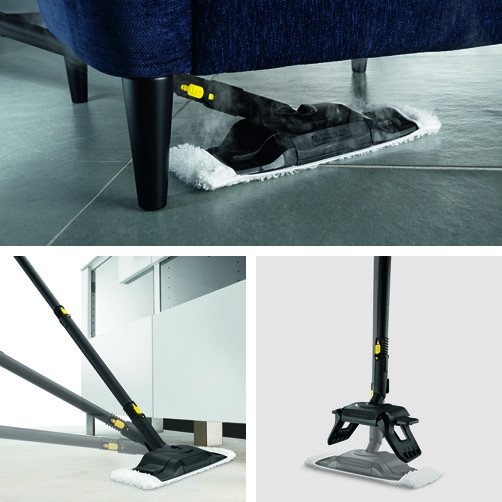 Пароочиститель SC 5: Насадка для уборки пола Comfort Plus с гибким подсоединением и инновационной технологией смены салфетки